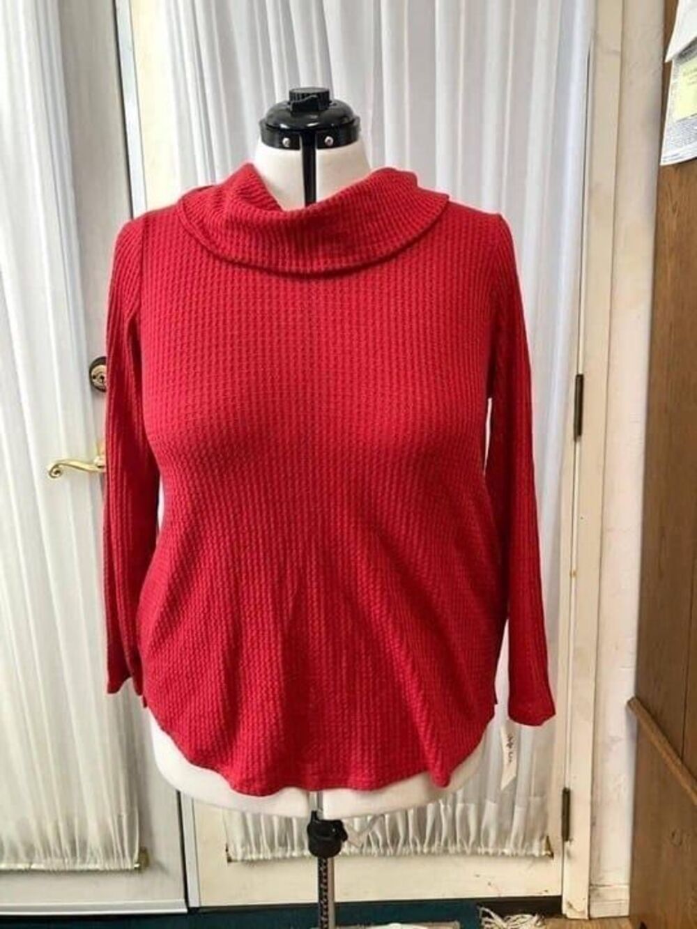 Style & co red cowl neck sweater. Size 0x. New with tags